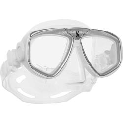 Zoom Mask - Clear Silicone/ White Silver