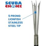*3PC ALUM TRAVEL SPEAR WITH CASE AND 6MM TIP