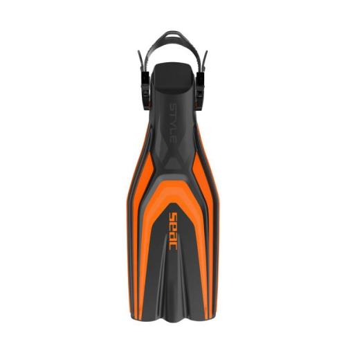 OPEN HEEL FIN STYLE SLING STRAP ORANGE XS/S
