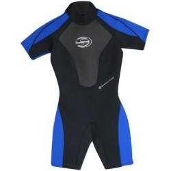 SUIT,2MM SHORTY KIDS,BLK/ROYAL,XL