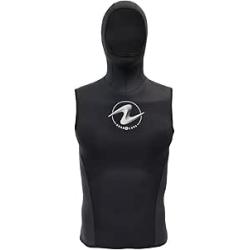 VEST,HOODED,AQUAFLEX,2MM,MEN,BLK,SM
