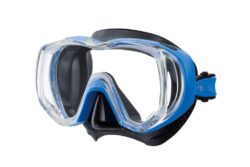 TRI-QUEST 3 WINDOW MASK - FISHTAIL BLUE/BLACK SIL