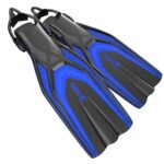 OPEN HEEL FIN STYLE SLING STRAP BLUE S/M
