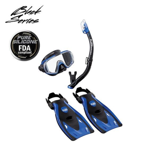 TUSA ADULT SNORKEL TRAVEL SET W/ FINS