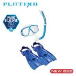 TUSA ADULT PLATINA SNORKEL SET W/ FINS