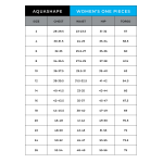 AQUASHAPE BLACK AND WHITE MODERATE RIB KNIT ONE PIECE WITH KEY BACK