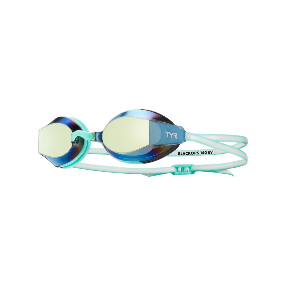 TYR Blackops 140 EV Racing Mirrored Swim Goggles - Anti-Fog Adult Competition Goggles
