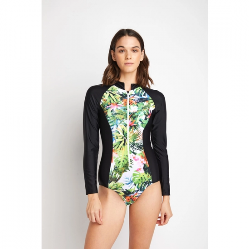 Long Sleeve Rashguard W/ Zipper XXL