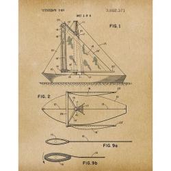 Sailboat 1974 Patent Art Print