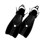 DUO II FINS - Black S/M