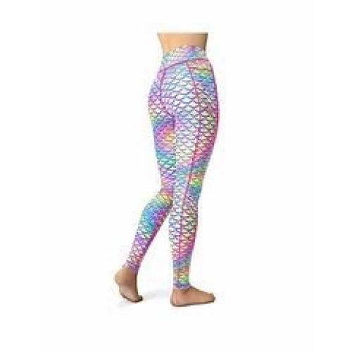 Spacefish Army Eco-Friendly Psychedelic Mermaid Contour Legging
