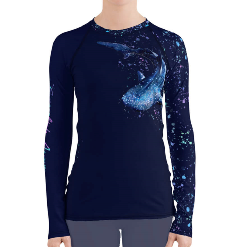 Spacefish Army Whale Shark Wonderland Contour Rashguard