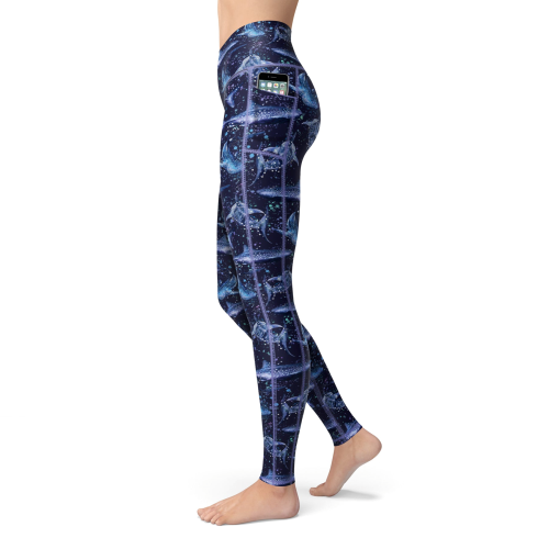 Spacefish Army Eco-Friendly Whale Shark Wonderland Contour Legging