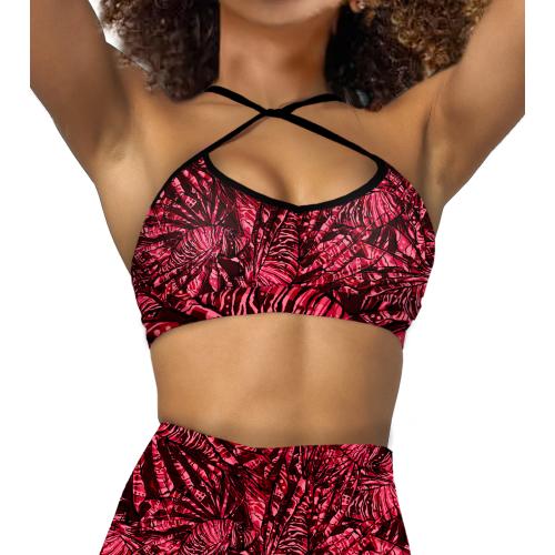 Spacefish Army Eco-Friendly Lionfish Invasion Bikini Sports Bra Hybrid