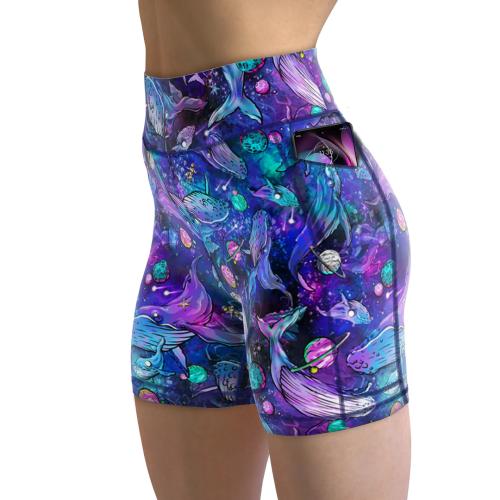 Spacefish Army Eco-Friendly Cosmic Whale Shorts
