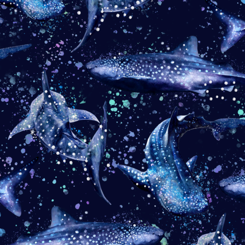 Spacefish Army Eco-Friendly Whale Shark Wonderland Contour Legging