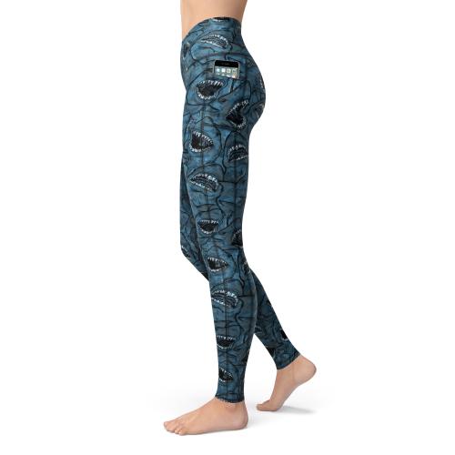 Spacefish Army Eco-Friendly Shark Camo Contour Legging
