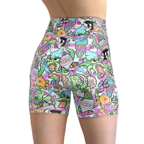 Spacefish Army Eco- Friendly Candy Octopus Short