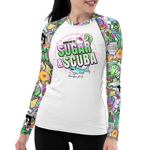 Spacefish Army Sugar and Scuba Candy Octopus Rashguard