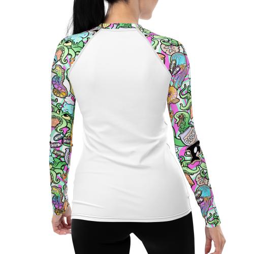 Spacefish Army Sugar and Scuba Candy Octopus Rashguard