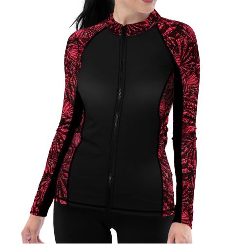 Spacefish Army Eco-friendly Full Zip Up Lionfish Invasion Rashguard