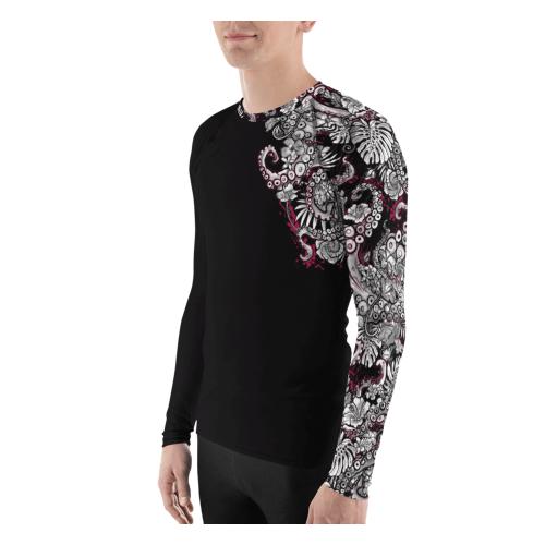 Spacefish Army Men's/Unisex Octopower Rashguard