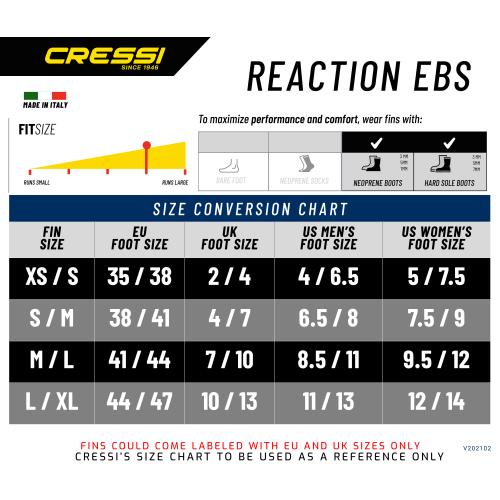 CRESSI Reaction EBS Fin