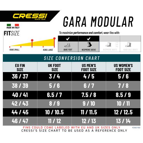 Cressi Gara Modular Sprint Fin