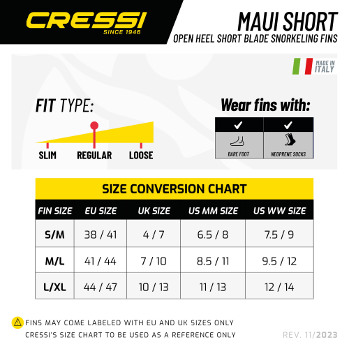 Cressi Maui Short Fin