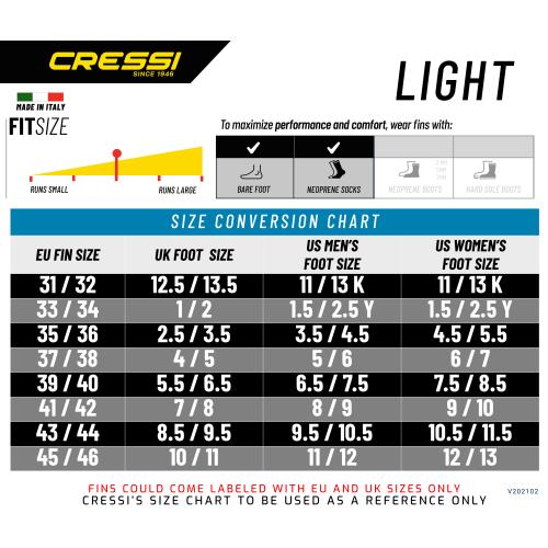 Cressi Light Swim & Snorkel Fin
