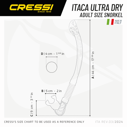Cressi Alpha Ultra Dry Snorkel