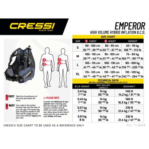 Cressi Emperor BCD