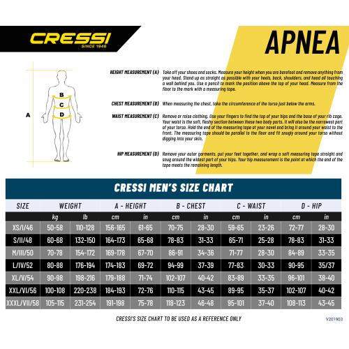 Cressi Apnea 3.5mm Men's Wetsuit
