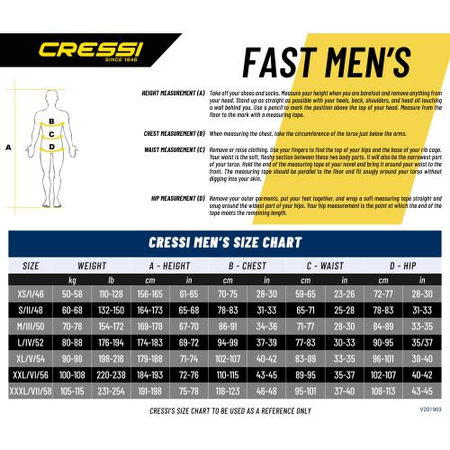 Cressi Fast 3mm Men's Wetsuit
