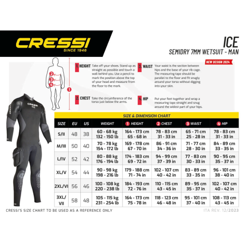 Cressi Ice 7mm Men's Semi-Dry Suit
