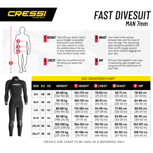 Cressi Fast 7mm Men's Wetsuit