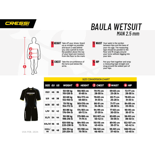 Cressi Baula 2.5mm Men's Shorty Wetsuit