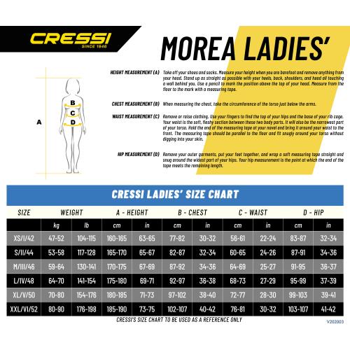 Cressi Morea 3mm Ladies Wetsuit