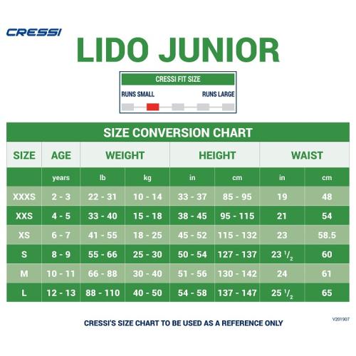 Cressi Lido Short 2mm Junior Shorty Wetsuit
