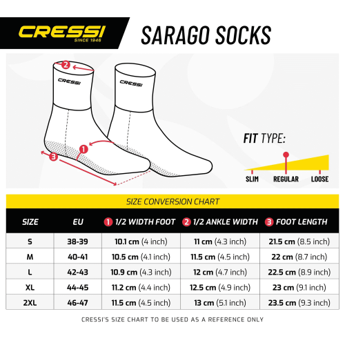 Cressi Sarago 7mm Neoprene Sock