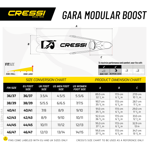 Cressi Gara Modular Boost Fin