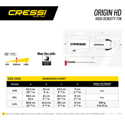 Cressi Origin HD Fin