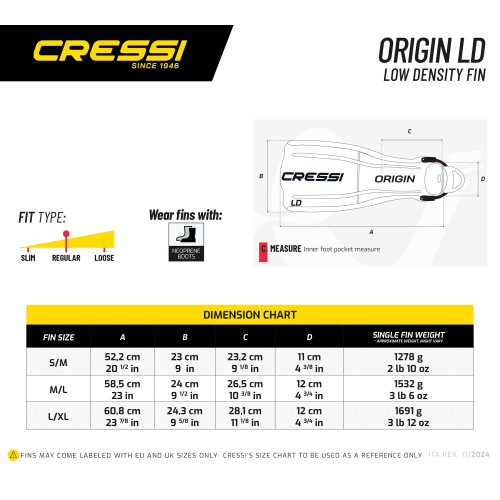 Cressi Origin LD Fin