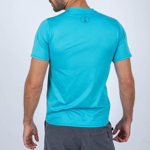 OCEANPOSITIVE MENS S/S HYDRO-T AZURE LARGE