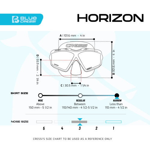 Cressi Horizon 4-Window Mask