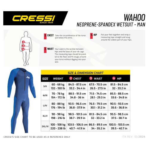 Cressi Wahoo 2mm Men's Wetsuit 