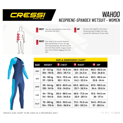 Cressi Wahoo 2mm Lady's Wetsuit
