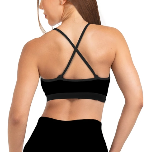 WOMENS BIKINI TOPS NIGHT DIVE BLACK