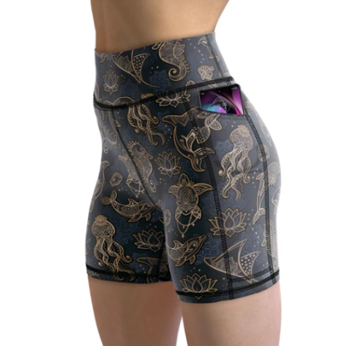 WOMENS SHORTS OCEAN MANDALA
