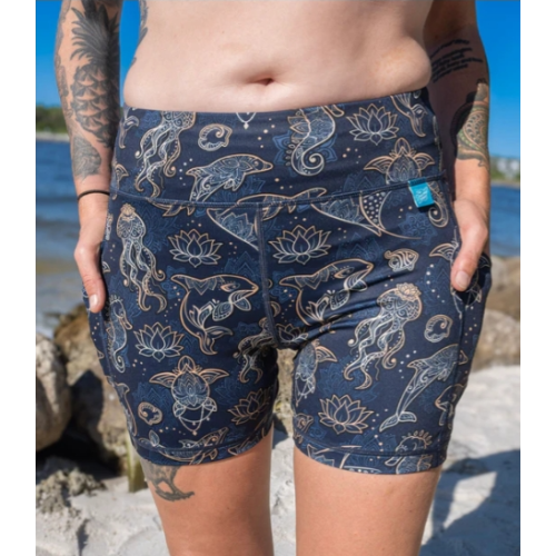 WOMENS SHORTS OCEAN MANDALA